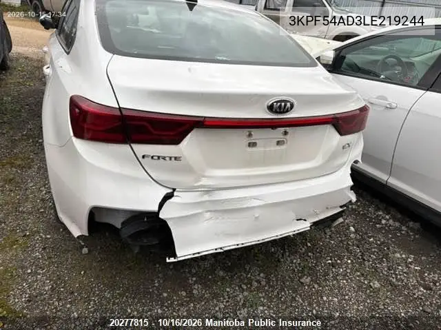 2020 KIA FORTE VIN 3KPF54AD3LE219244 — фото 6