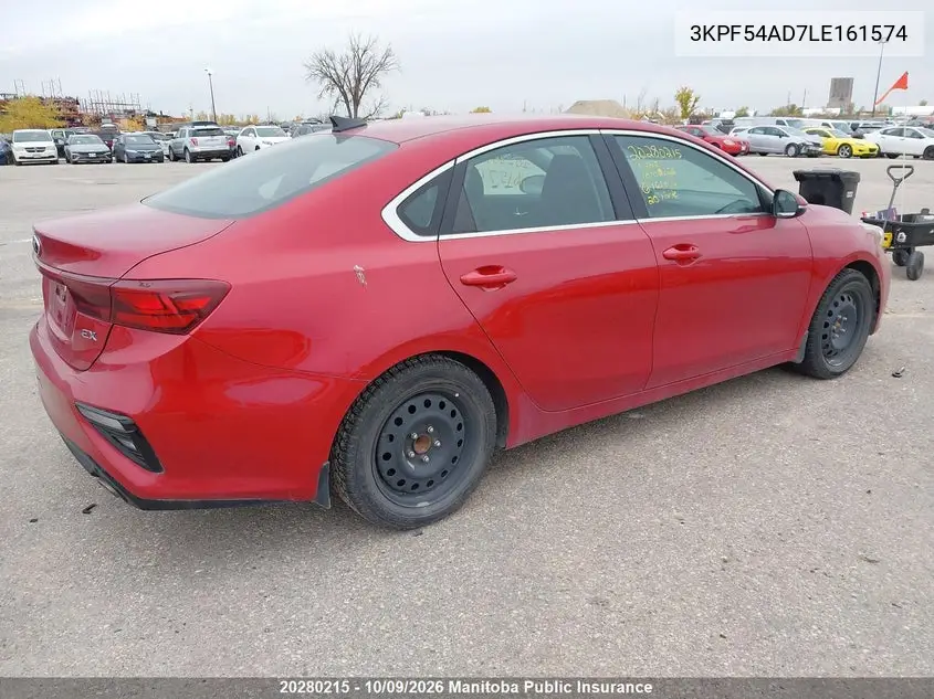 2020 KIA FORTE VIN 3KPF54AD7LE161574 — фото 4