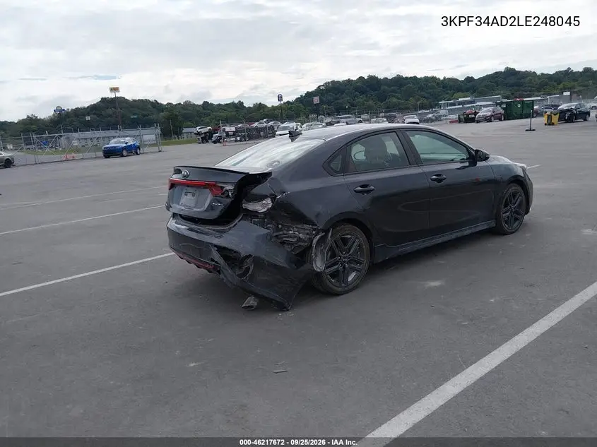 2020 KIA FORTE VIN 3KPF34AD2LE248045 — фото 4