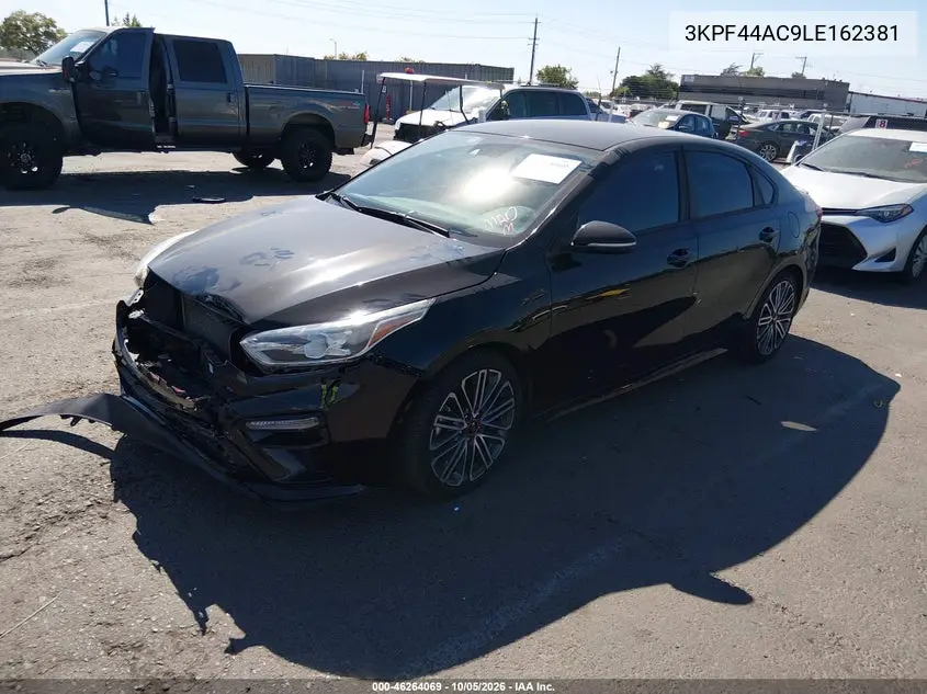 2020 KIA FORTE VIN 3KPF44AC9LE162381 — фото 2