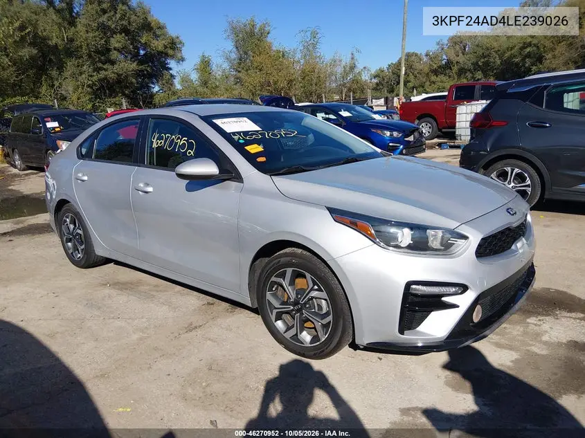 KIA FORTE 2020, VIN 3KPF24AD4LE239026