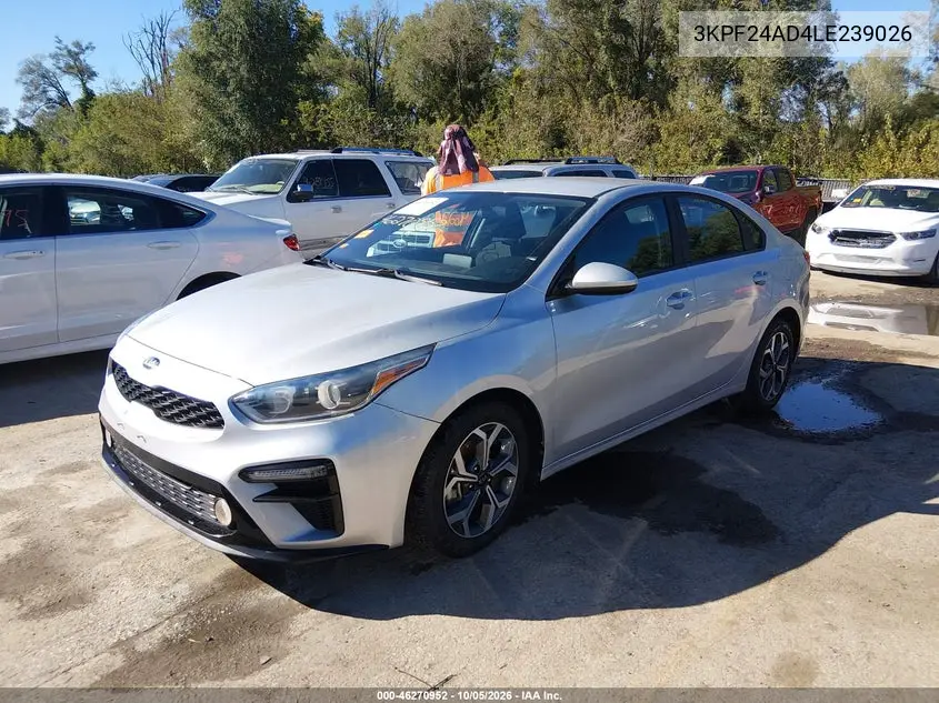 2020 KIA FORTE VIN 3KPF24AD4LE239026 — фото 2