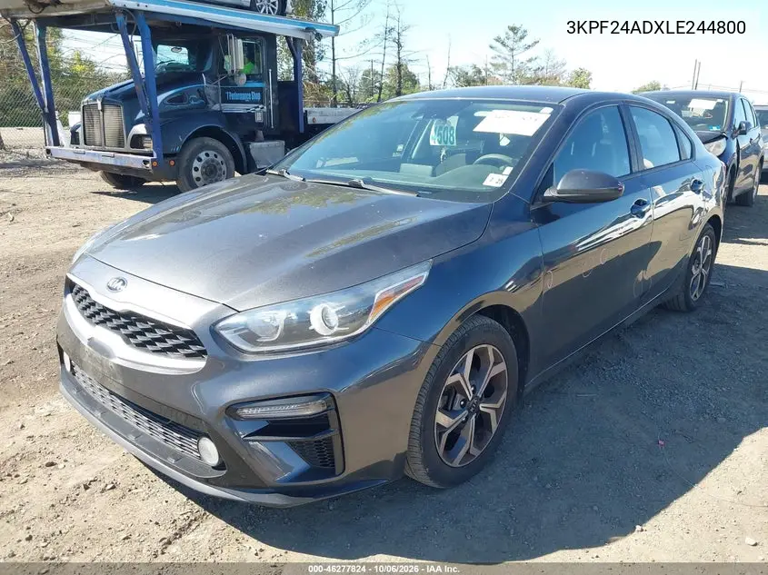 2020 KIA FORTE VIN 3KPF24ADXLE244800 — фото 2