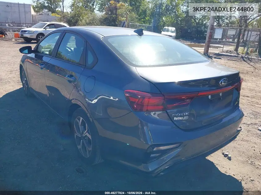 2020 KIA FORTE VIN 3KPF24ADXLE244800 — фото 3