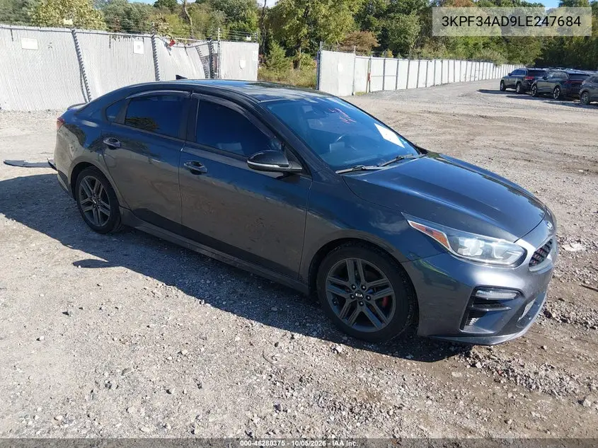 KIA FORTE 2020, VIN 3KPF34AD9LE247684