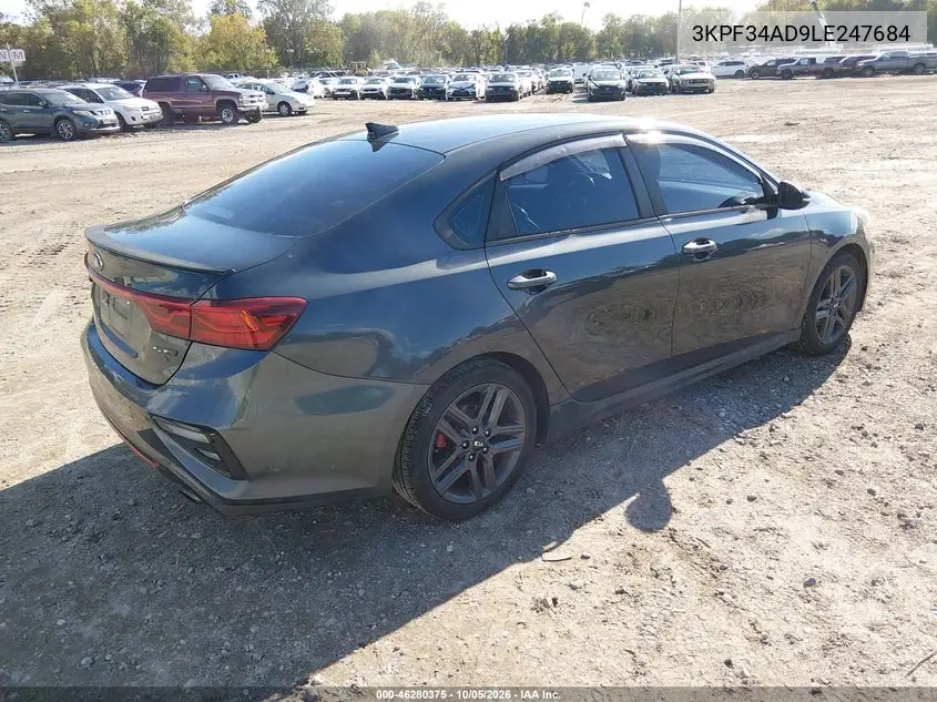 2020 KIA FORTE VIN 3KPF34AD9LE247684 — фото 4