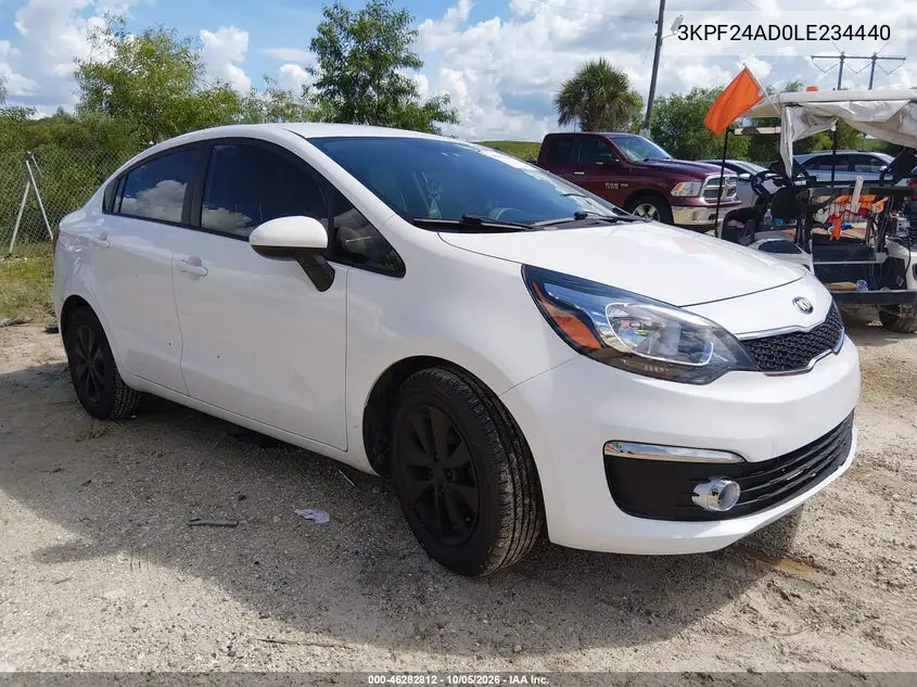 KIA FORTE 2020, VIN 3KPF24AD0LE234440