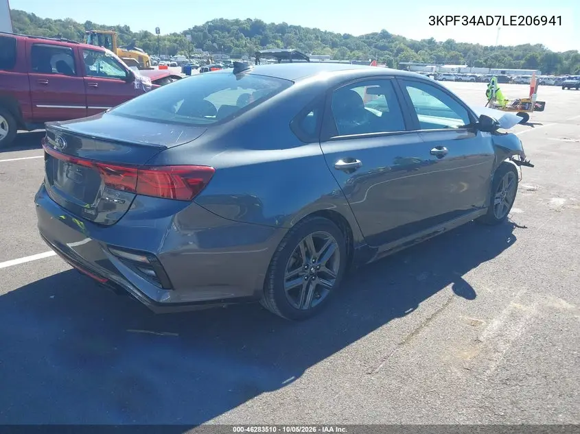 2020 KIA FORTE VIN 3KPF34AD7LE206941 — фото 4