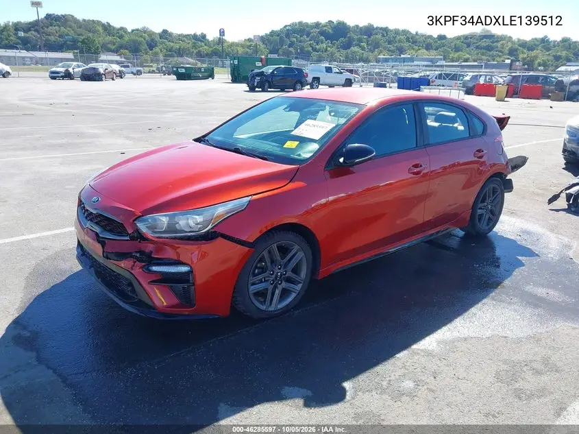 2020 KIA FORTE VIN 3KPF34ADXLE139512 — фото 2