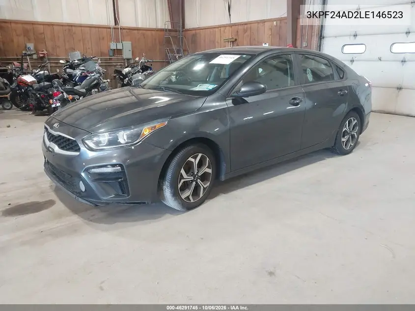 2020 KIA FORTE VIN 3KPF24AD2LE146523 — фото 2