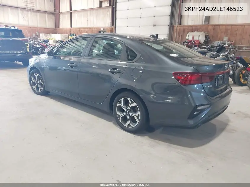 2020 KIA FORTE VIN 3KPF24AD2LE146523 — фото 3
