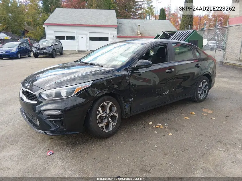 2020 KIA FORTE VIN 3KPF24AD2LE223262 — фото 2