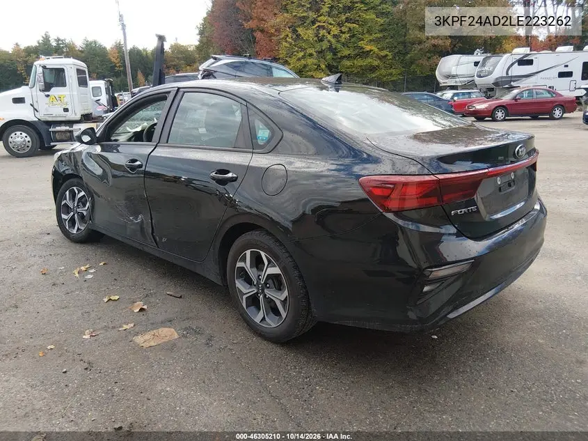 2020 KIA FORTE VIN 3KPF24AD2LE223262 — фото 3