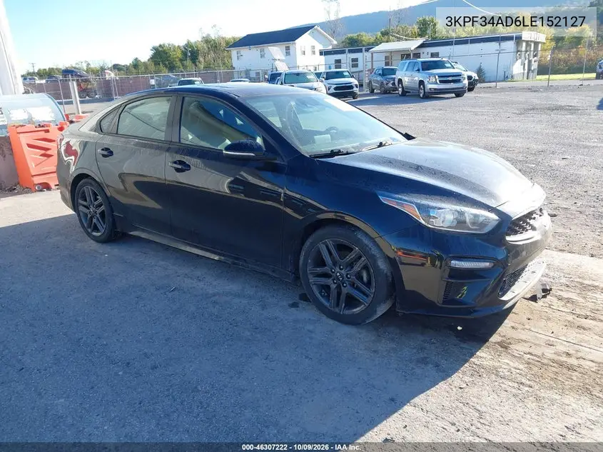 KIA FORTE 2020, VIN 3KPF34AD6LE152127