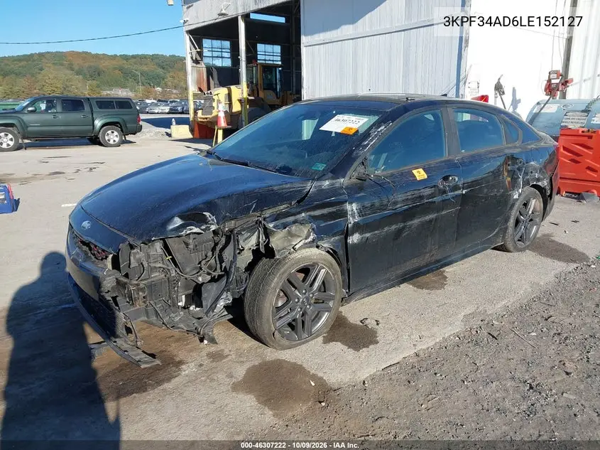 2020 KIA FORTE VIN 3KPF34AD6LE152127 — фото 2