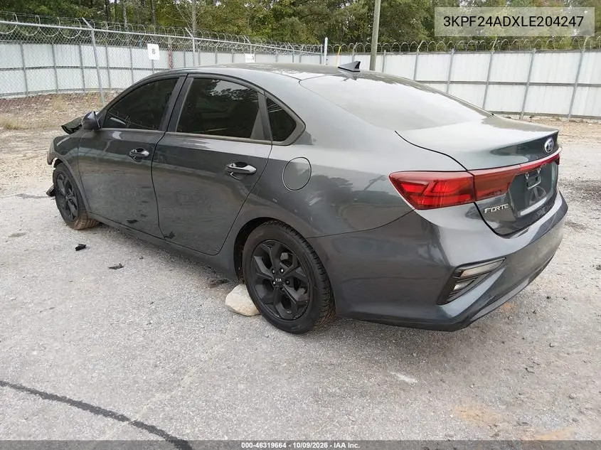 2020 KIA FORTE VIN 3KPF24ADXLE204247 — фото 3