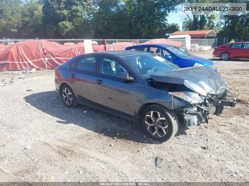 KIA FORTE 2020, VIN 3KPF24AD4LE234800