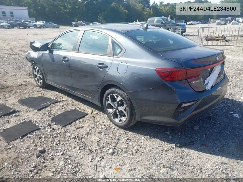 2020 KIA FORTE VIN 3KPF24AD4LE234800 — фото 3