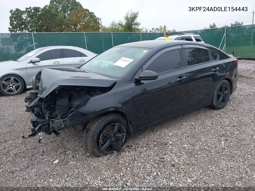 2020 KIA FORTE VIN 3KPF24AD0LE154443 — фото 2