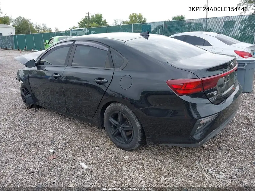 2020 KIA FORTE VIN 3KPF24AD0LE154443 — фото 3