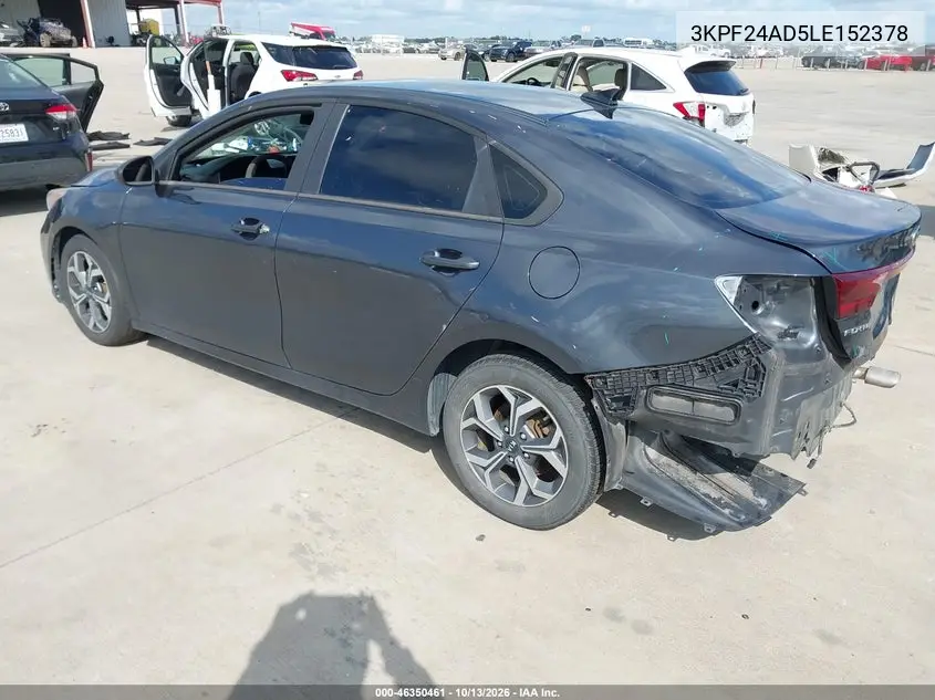 2020 KIA FORTE VIN 3KPF24AD5LE152378 — фото 3