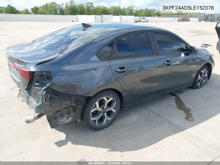 2020 KIA FORTE VIN 3KPF24AD5LE152378 — фото 4