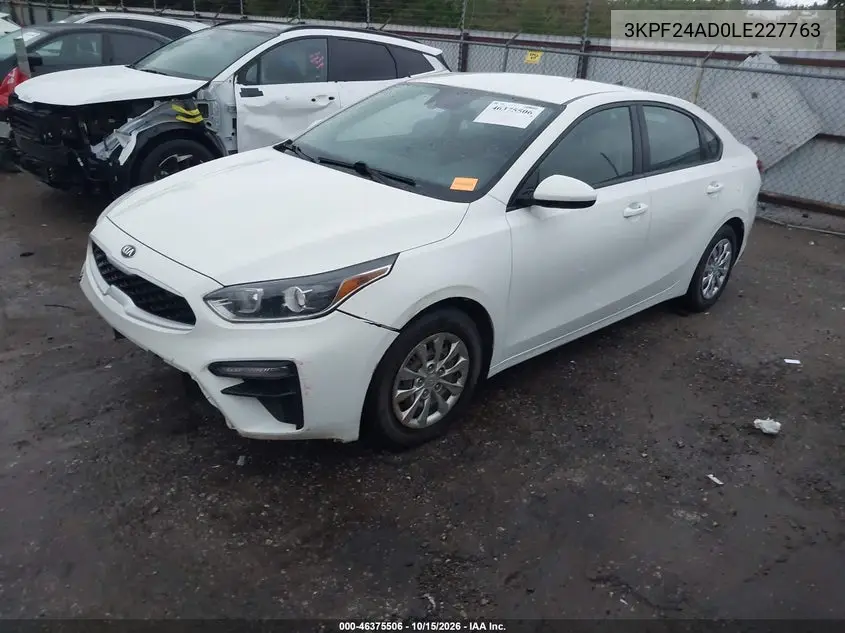 2020 KIA FORTE VIN 3KPF24AD0LE227763 — фото 2