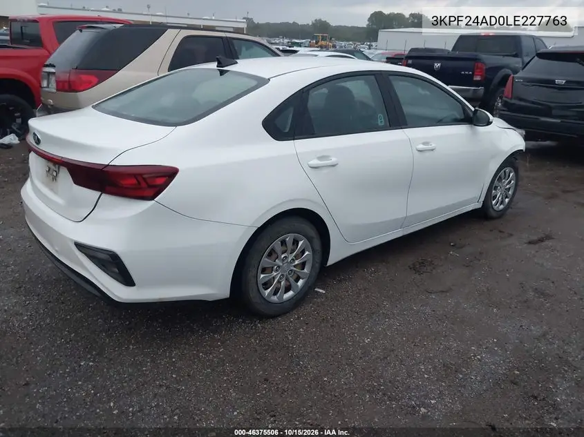 2020 KIA FORTE VIN 3KPF24AD0LE227763 — фото 4
