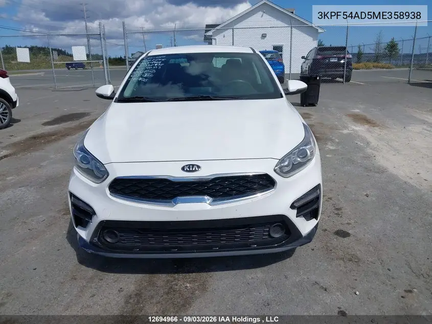 2021 KIA FORTE VIN 3KPF54AD5ME358938 — фото 12