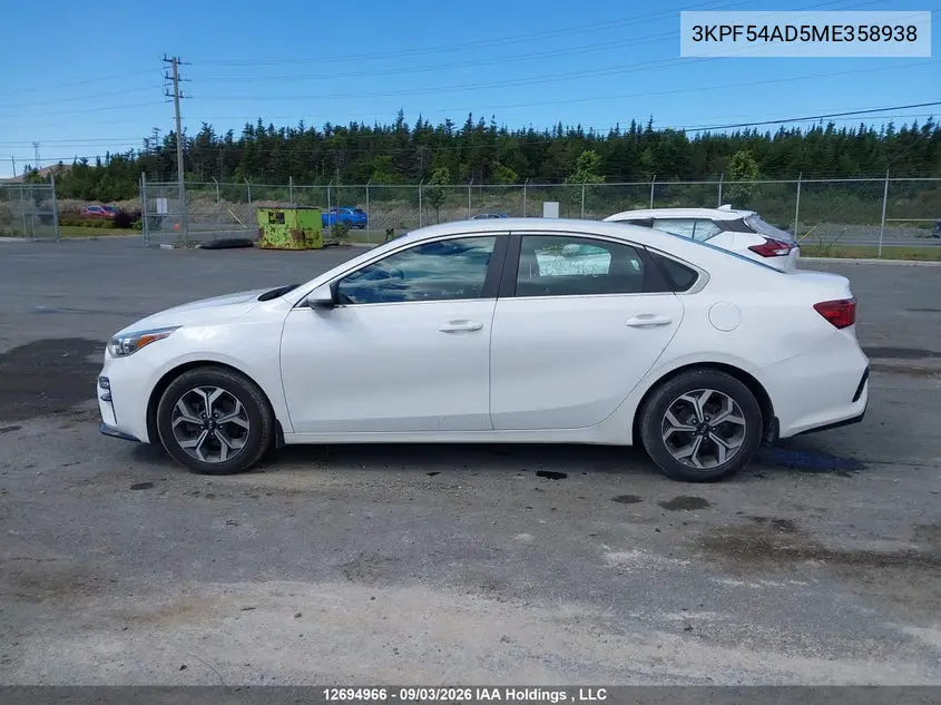 2021 KIA FORTE VIN 3KPF54AD5ME358938 — фото 14