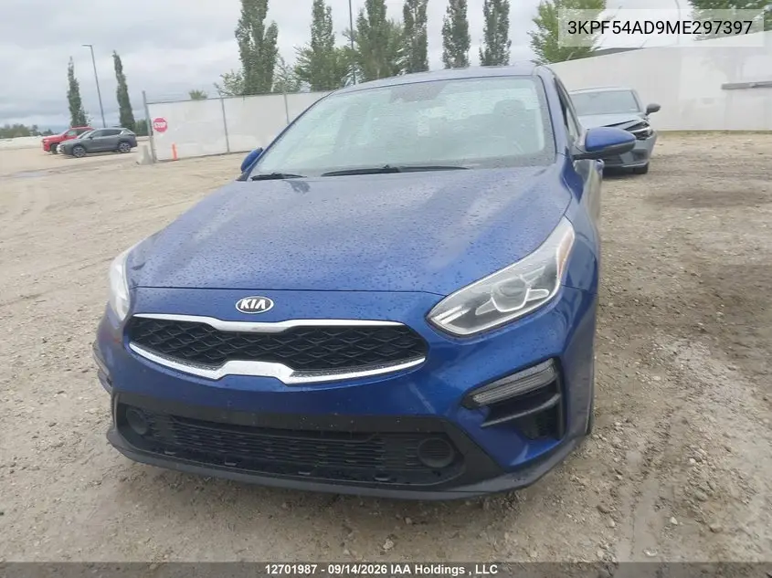 2021 KIA FORTE VIN 3KPF54AD9ME297397 — фото 6