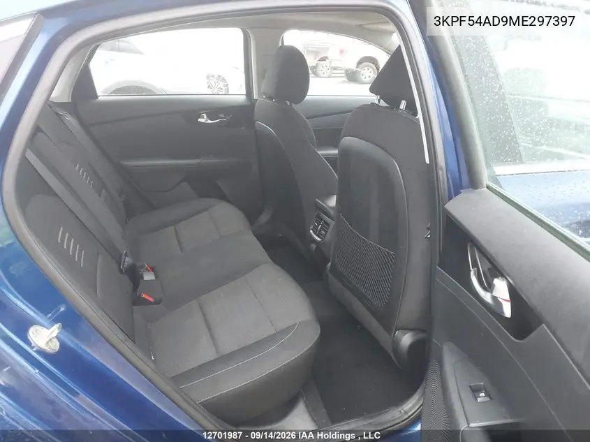 2021 KIA FORTE VIN 3KPF54AD9ME297397 — фото 8