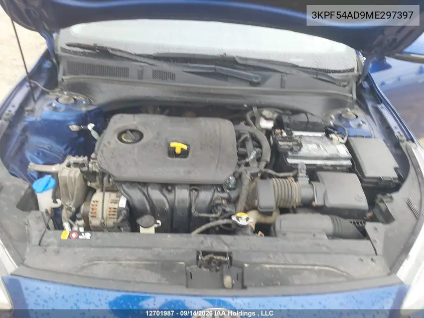 2021 KIA FORTE VIN 3KPF54AD9ME297397 — фото 9