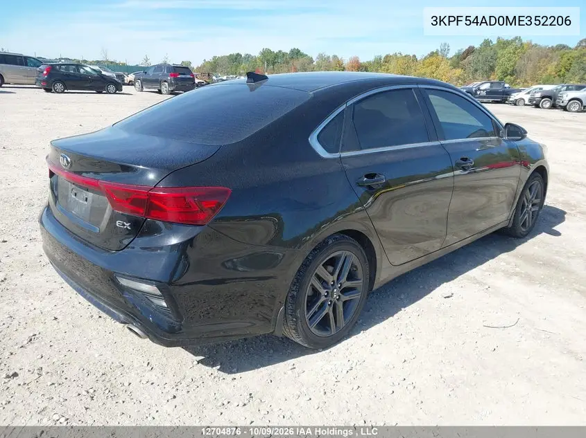 2021 KIA FORTE VIN 3KPF54AD0ME352206 — фото 4