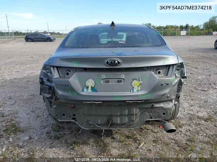 2021 KIA FORTE VIN 3KPF54AD7ME374218 — фото 16