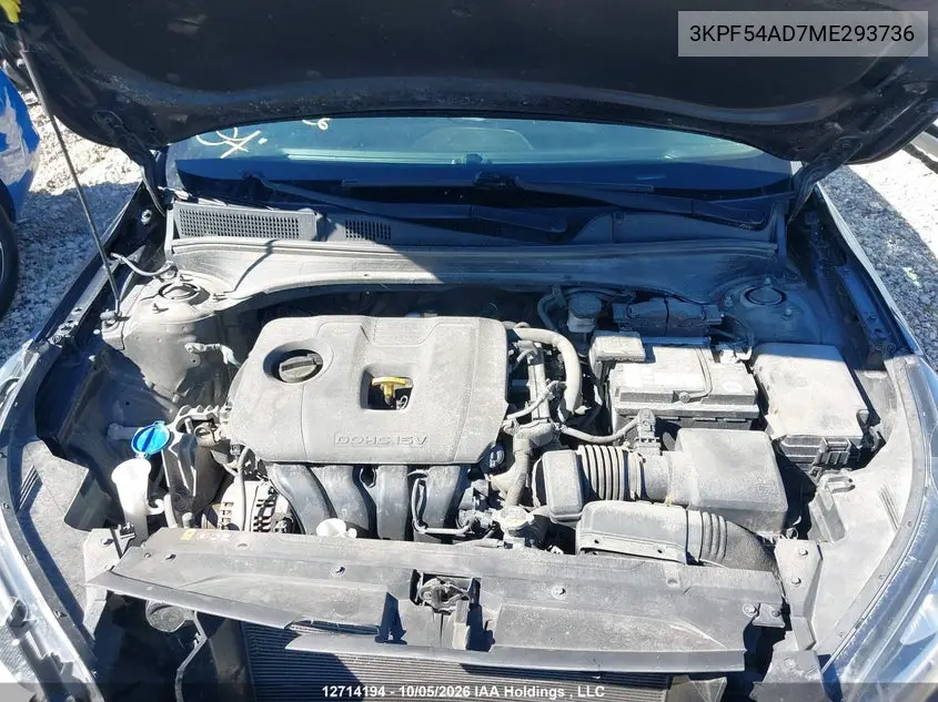 2021 KIA FORTE VIN 3KPF54AD7ME293736 — фото 10