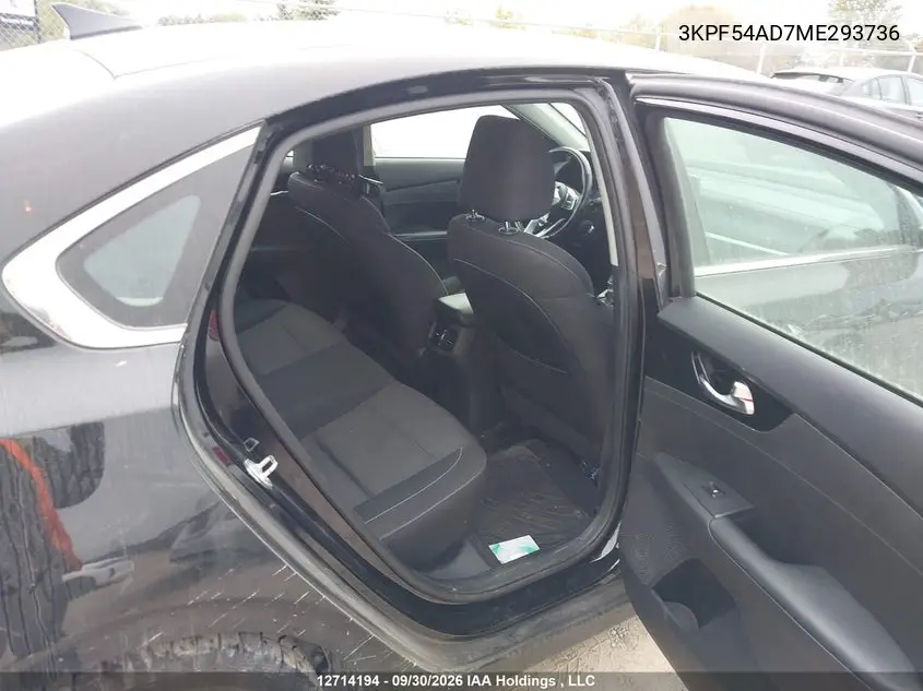 2021 KIA FORTE VIN 3KPF54AD7ME293736 — фото 8