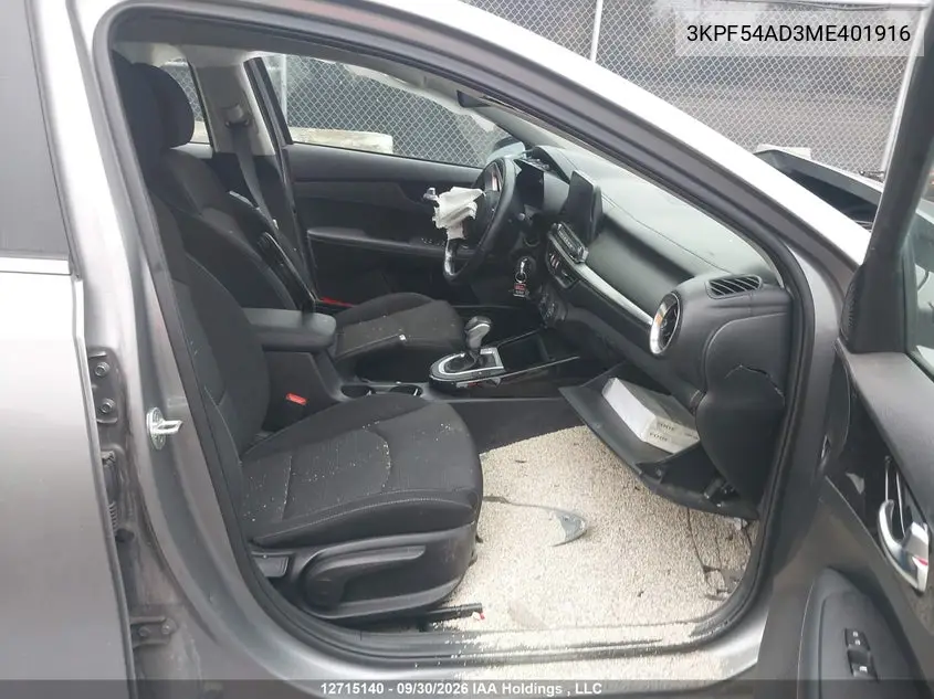 2021 KIA FORTE VIN 3KPF54AD3ME401916 — фото 5