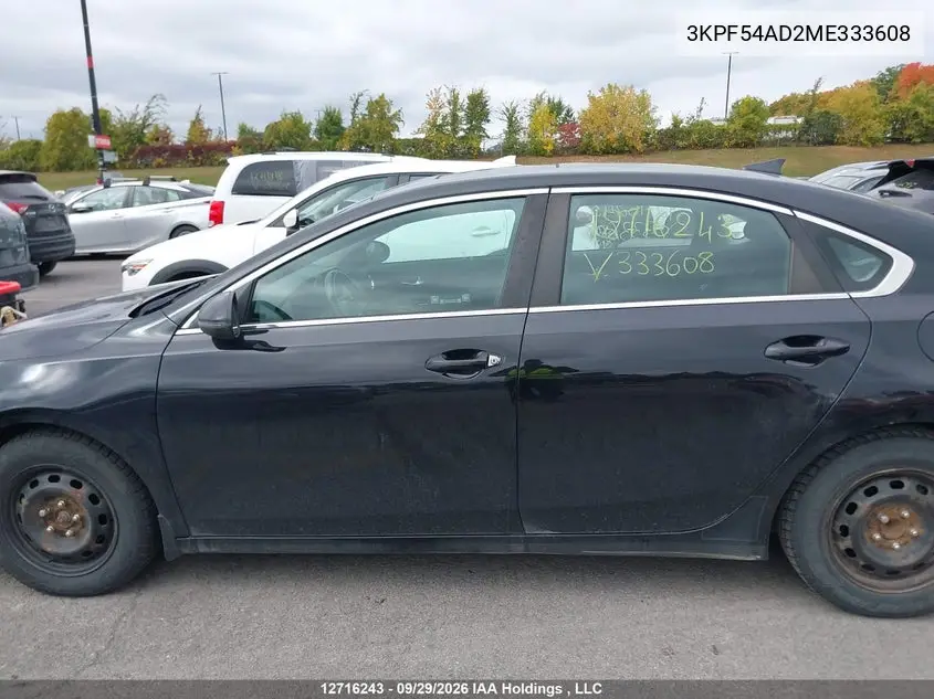 2021 KIA FORTE VIN 3KPF54AD2ME333608 — фото 14