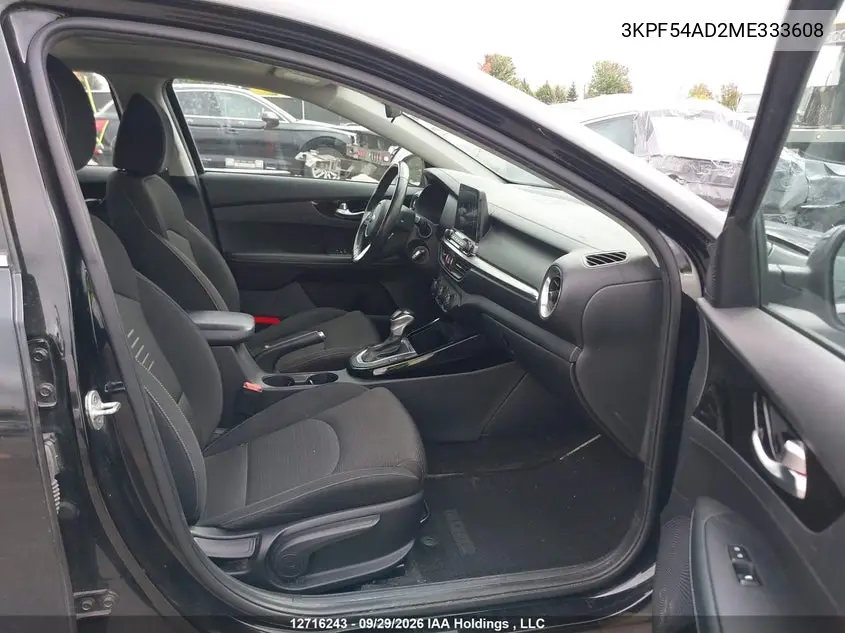 2021 KIA FORTE VIN 3KPF54AD2ME333608 — фото 5