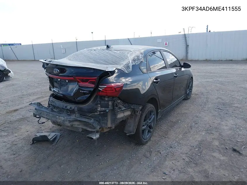 2021 KIA FORTE VIN 3KPF34AD6ME411555 — фото 4