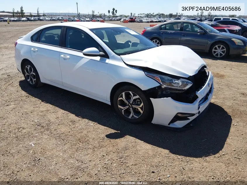 KIA FORTE 2021, VIN 3KPF24AD9ME405686