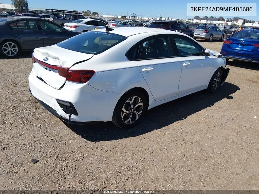 2021 KIA FORTE VIN 3KPF24AD9ME405686 — фото 4