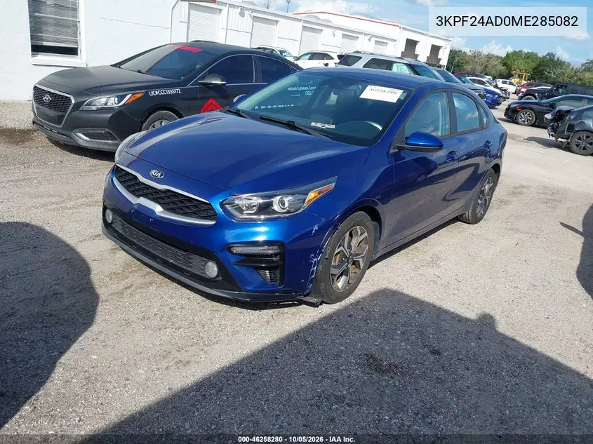 2021 KIA FORTE VIN 3KPF24AD0ME285082 — фото 2