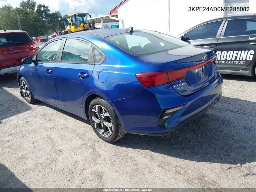 2021 KIA FORTE VIN 3KPF24AD0ME285082 — фото 3