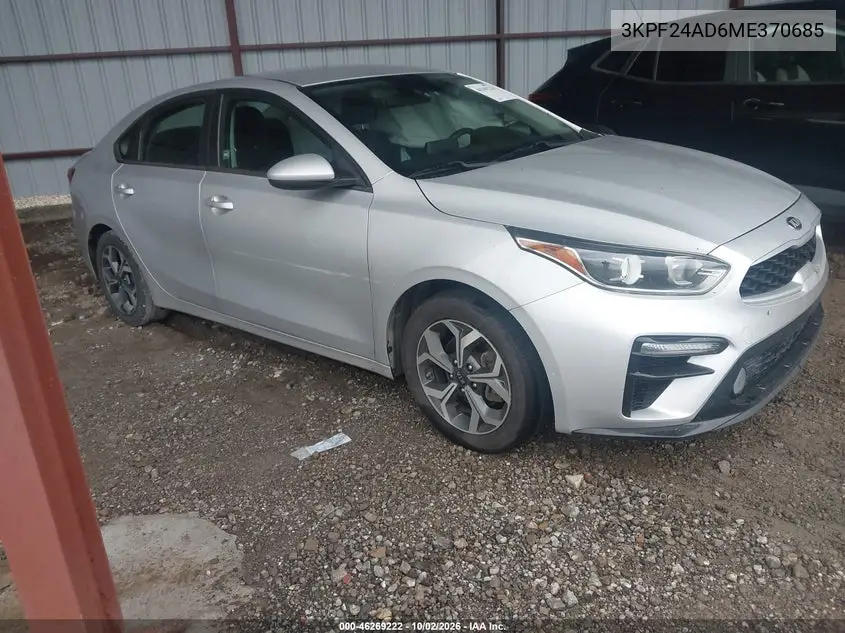 KIA FORTE 2021, VIN 3KPF24AD6ME370685