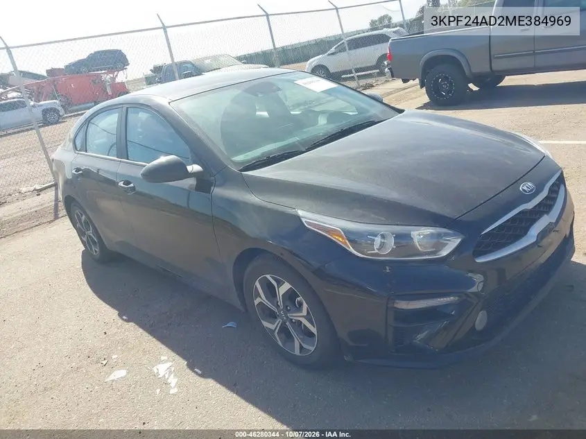 KIA FORTE 2021, VIN 3KPF24AD2ME384969