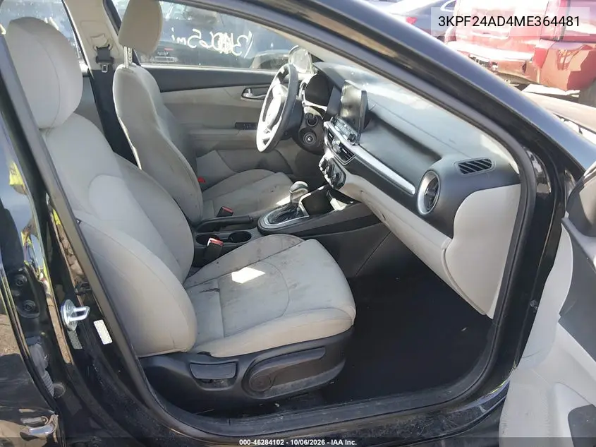 2021 KIA FORTE VIN 3KPF24AD4ME364481 — фото 5