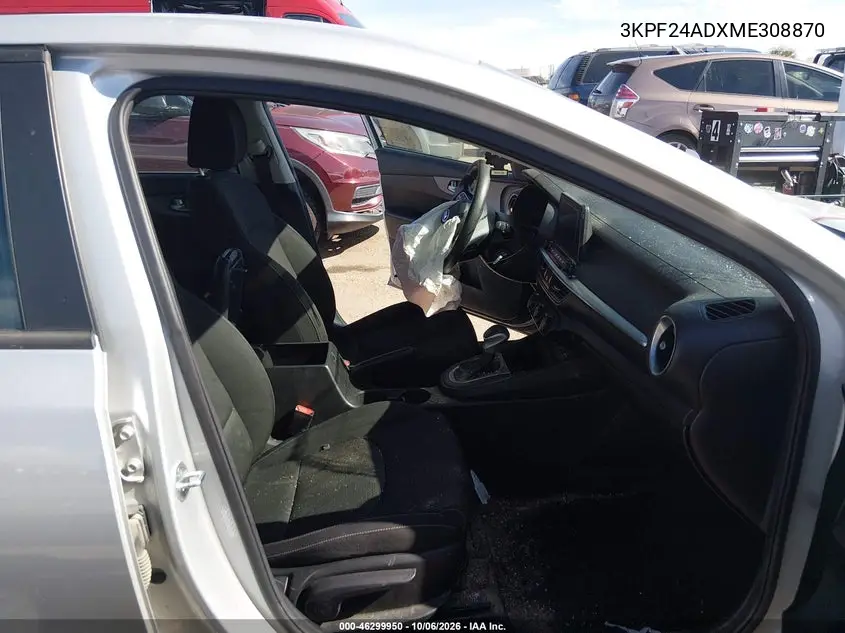2021 KIA FORTE VIN 3KPF24ADXME308870 — фото 5