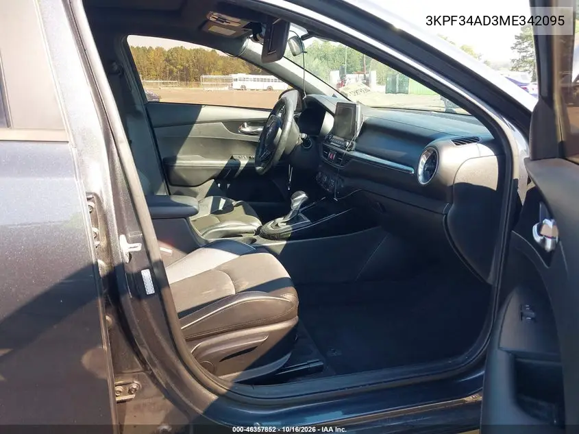 2021 KIA FORTE VIN 3KPF34AD3ME342095 — фото 5